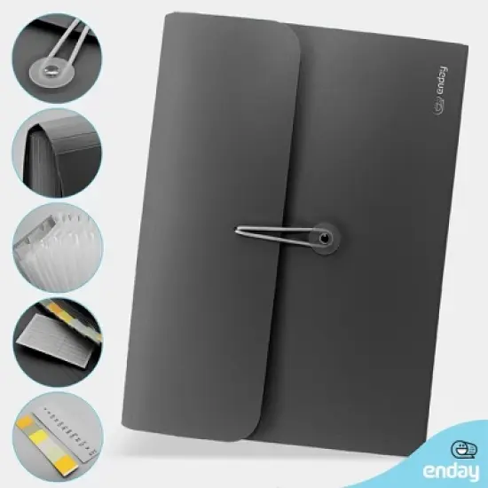 Enday Expanding File Letter Size Poly File image {2}