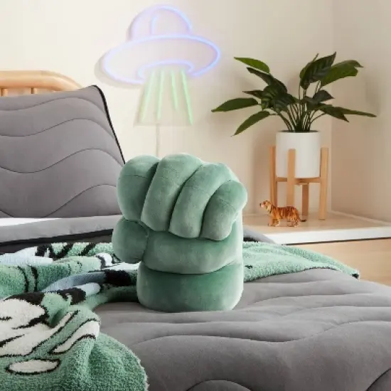 Marvel Hulk Fist Kids' Decorative Throw Pillow - The Marvel Collection by Pillowfort&trade; image {1}