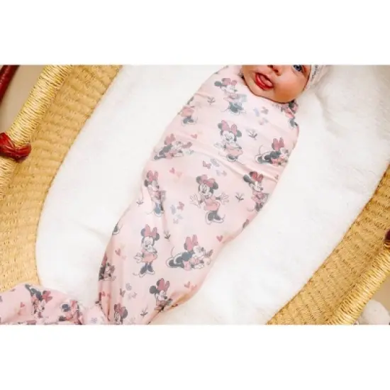 Copper Pearl Knit Swaddle Blanket - Minnie Mouse image {4}
