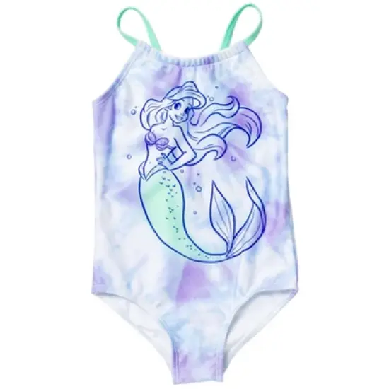 Disney The Little Mermaid Princess Ariel Girls One Piece Bathing Suit Toddler image {8}