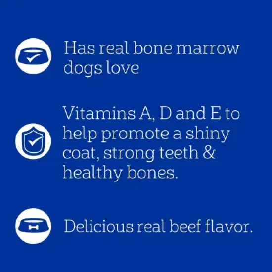 Pedigree Beef and Marrow Bone Flavor Bones and Crunchy Dog Treats - 6lbs image {4}