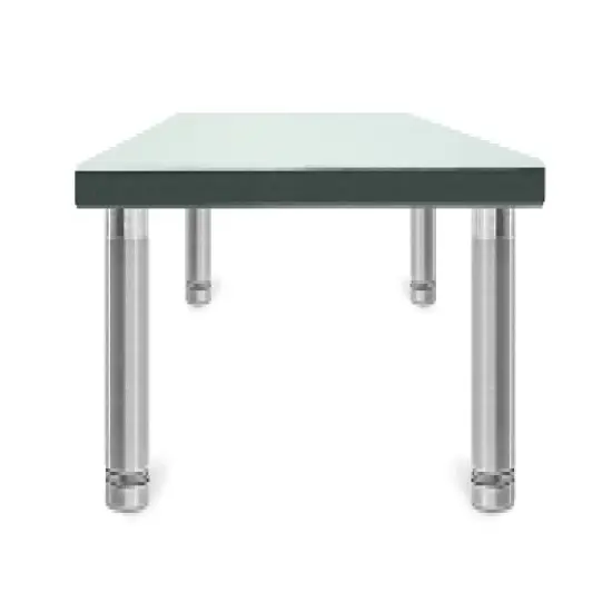 Mount-It! Clear Glass Monitor Stand Computer Desktop Riser, Tempered Glass, Fits 24, 27, 30, 32 Inch Screens, 66 Lbs. Capacity image {7}