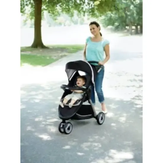 Graco FastAction Fold Sport Click Connect Travel System with SnugRide Infant Car Seat - Gotham image {3}