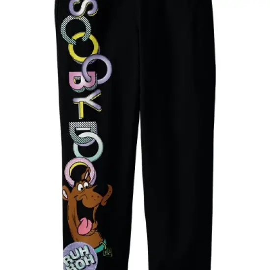 Scooby Doo Ruh Roh Boy's Black Sweatpants image {1}
