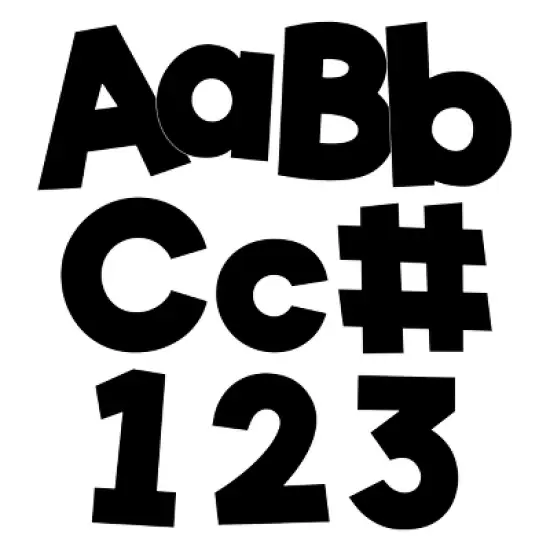 Carson Dellosa Education 4in Black Combo Pack Bulletin Board Letters (219 pieces) image {5}