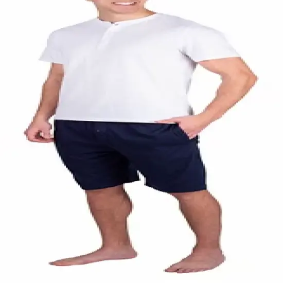 SLEEPHERO Men's Short Sleeve Henley Short Pajama Set image {5}