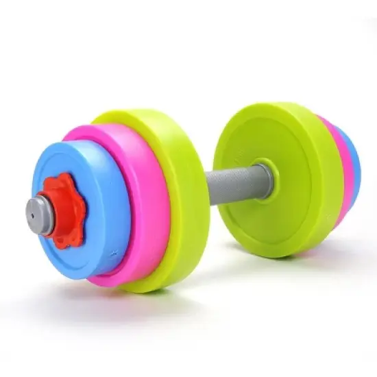 Insten Adjustable Dumbbell Toy Set - Fill with Beach Sand or Water, Fitness & Gym Workout Exercise Equipments for Kids image {2}
