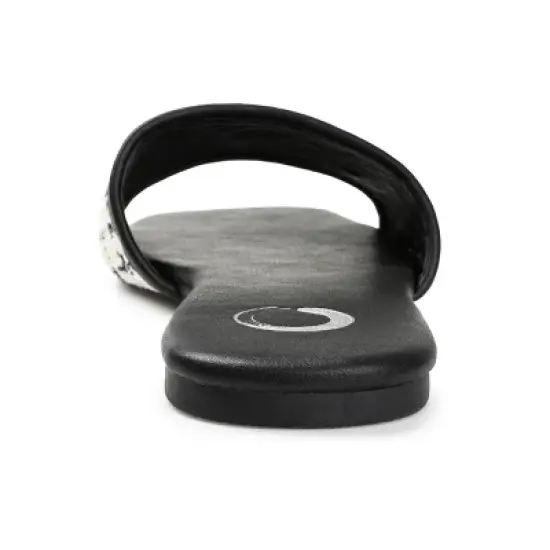 Journee Collection Womens Mikala Slide Low Block Heel Sandals image {2}