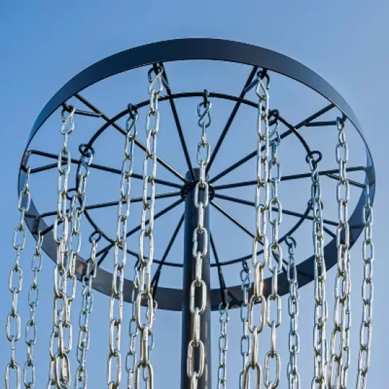 PLAYAPUT Pro 24-Chain Portable Disc Golf Basket Target , Black image {2}