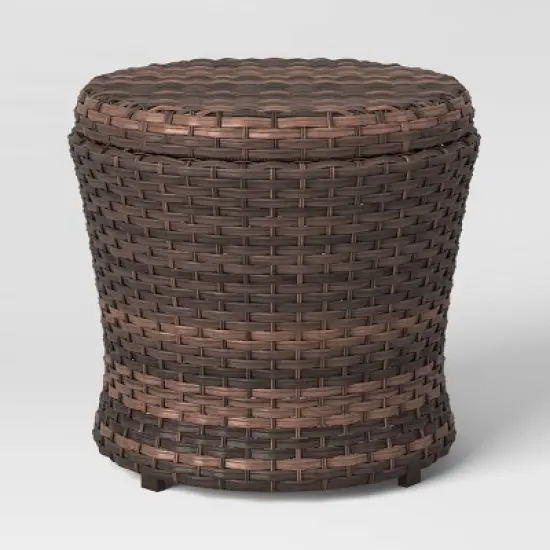 Halsted 5pc Wicker Small Space Patio Furniture Set - Threshold image {7}