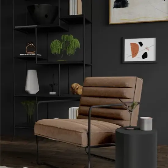 eLuxury Horizontal Channel Living Room Chair image {8}