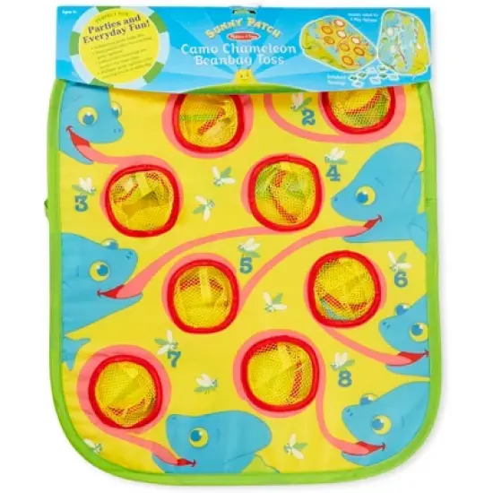 Melissa & Doug Sunny Patch Camo Chameleon Bean Bag Toss Action Game image {1}
