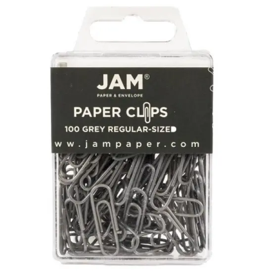 JAM Paper 1" 100pk Colored Standard Paper Clips image {5}