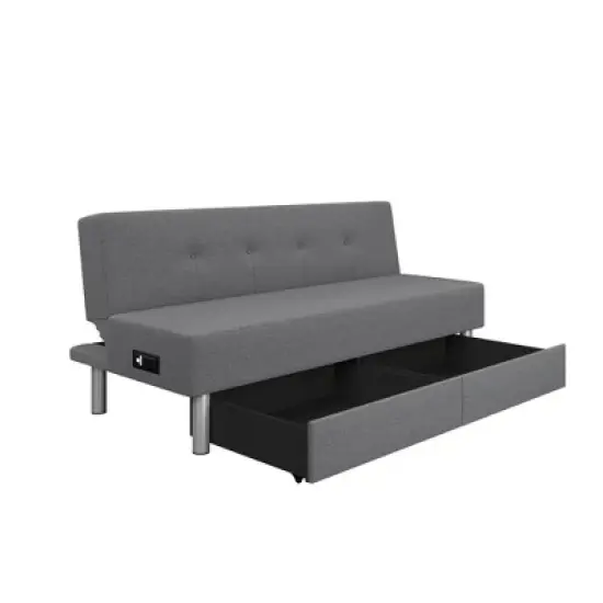 Wilton Dream Convertible Futon Sofa Bed Charcoal - Serta image {8}