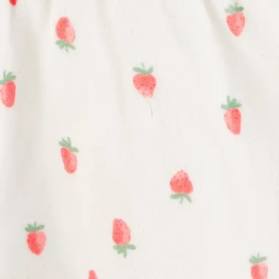 Carter's Just One You&reg;️ Baby Strawberry Robe - Pink: Midweight Terry Bath Wrap, Cotton-Polyester Blend, Machine Washable image {1}