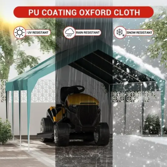 Heavy Duty Carport Outdoor Car Canopy UV Resistant Waterproof Party Tent All-Season Portable Garage Gazebo Shelter image {4}