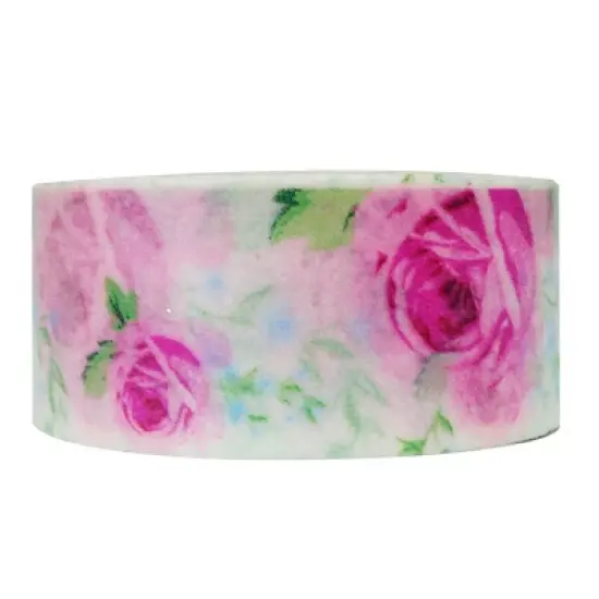 Wrapables Floral & Nature Washi Masking Tape, Sweet Rose image {2}