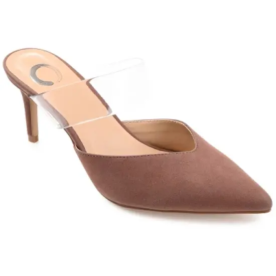 Journee Collection Womens Ollie Mules Low Stiletto Pointed Toe Pumps image {10}