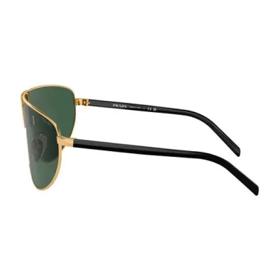 Prada PR 69ZS 5AK05V Unisex Shield Sunglasses Gold 37mm image {2}
