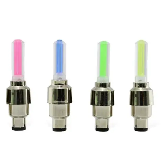 Motion Activated LED Flash Tyre Wheel Valve Cap Light for Car Bike Motorbicycle image {6}