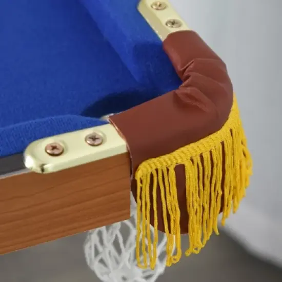 Soozier 55'' Portable Folding Billiards Table Game Pool Table for Kids Adults With Cues, Ball, Rack, Brush, Chalk image {5}