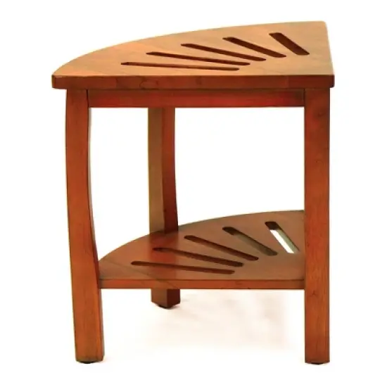 Oceanstar Corner Spa Bench Seat with Storage Shelf. image {2}