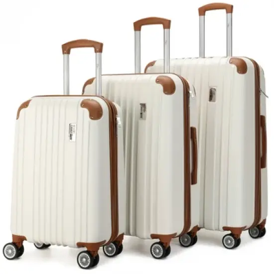 Miami CarryOn Collins Expandable Hardside Checked 3pc Luggage Set image {13}