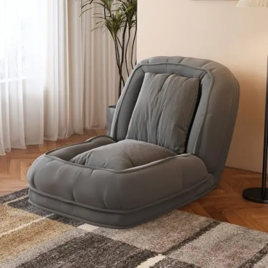 KTMBDW Human Dog Bed for Adults and Pets, Foldable Lazy Sofa Bed with 5 Adjustable Position, Includes 2 Soft Pillows for Bedroom, Living Room image {12}