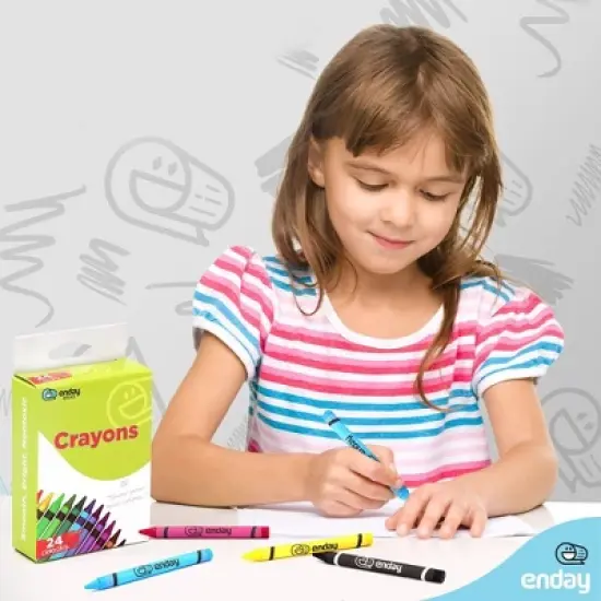 Enday 24 Box Crayons, 2 Pack image {5}