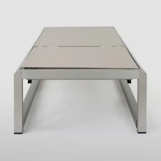 California 4Pk Aluminum Chaise Lounge: Weather-Resistant, Adjustable Backrest, Mesh Seat - Christopher Knight Home image {3}