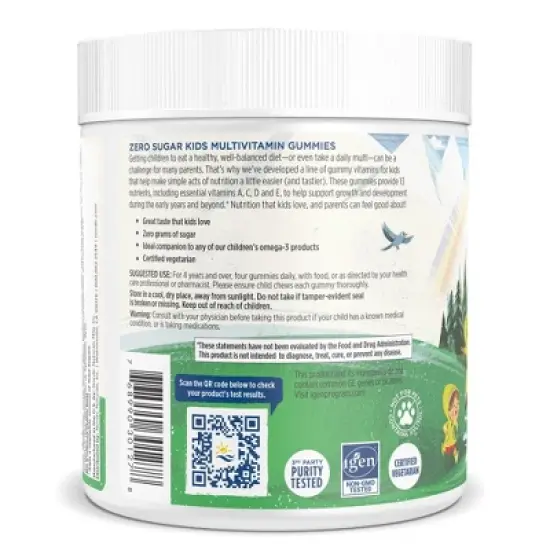 Nordic Naturals Zero Sugar Kids Multi Gummies, 120 Count image {1}