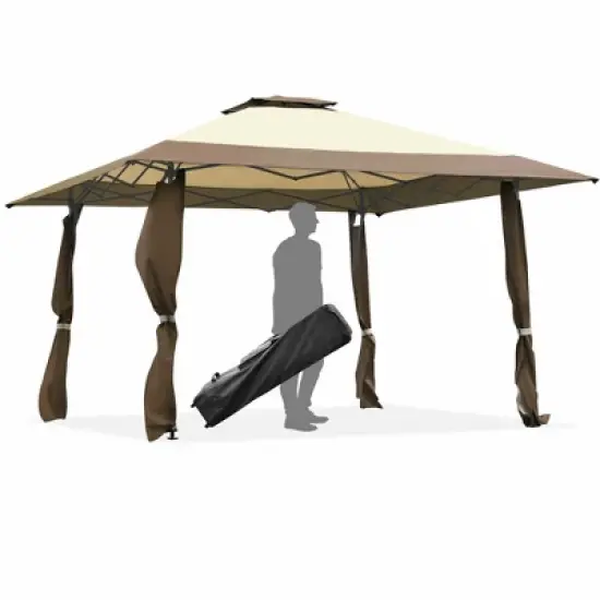 Tangkula 13' x 13' Folding Patio Pop-up Gazebo Canopy Tent Outdoor Shelter Shade image {6}