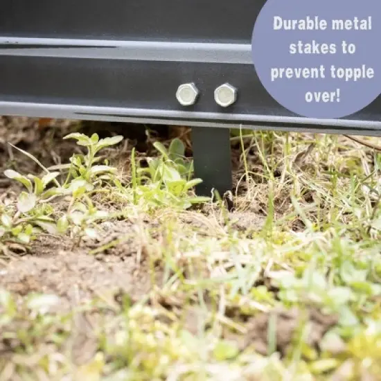 3-D Halloween Metal Tombstone (5 Designs)-(16.75 Tall w Stakes)- Durable, Weatherproof, UV Printed - No More Flimsy Foam Headstones image {3}