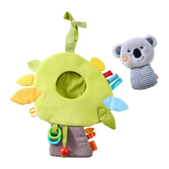 HABA Koala Discovery Cushion Hanging Crib Toy with Play Elements (Machine Washable) image {1}
