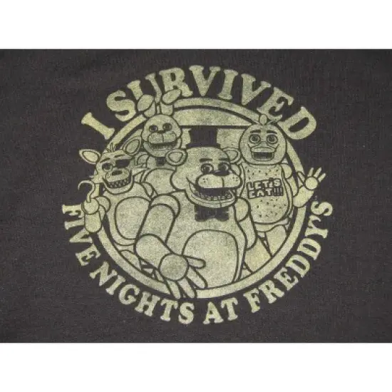 Five Nights At Freddy's I Survived Boy's Black Sweatshirt image {1}