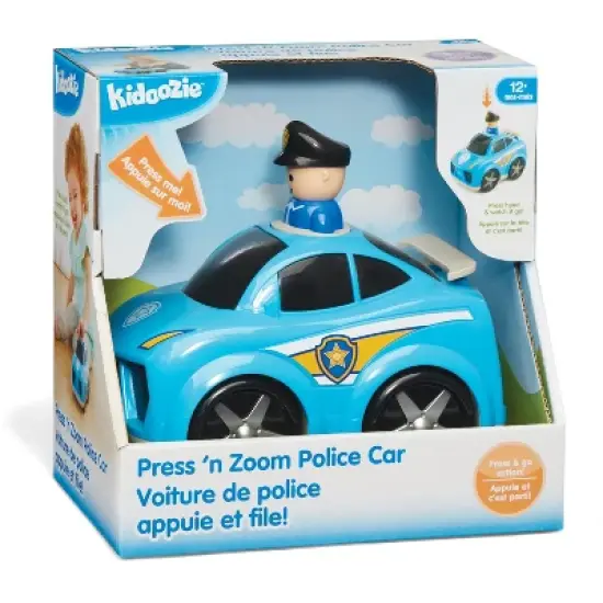 Kidoozie Press n Zoom Police Car, Toddlers ages 12 months and older image {4}