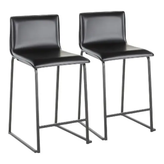 Set of 2 26" Mara Contemporary Counter Height Barstools - LumiSource image {8}