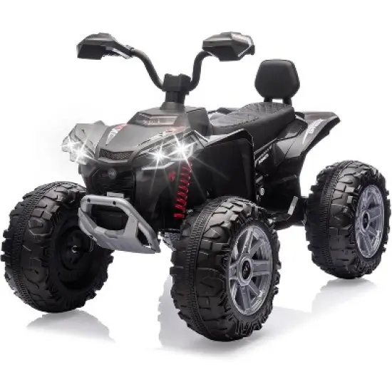 2-Seater Kids ATV Ride-On, 24V Electric Quad 4 Wheeler with 800W Motors, 7Ah Battery, Remote Control, Bluetooth, MP3, USB image {7}