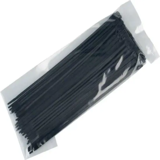 Cobra Ties 11" x 55lb (280 x 4.5mm) Low Profile Cobra Ties, Black, Bag of 100 image {1}