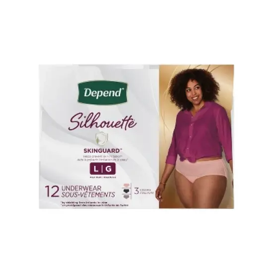 Depend Silhouette Incontinence & Postpartum Underwear for Women - Maximum Absorbency - Pink image {11}
