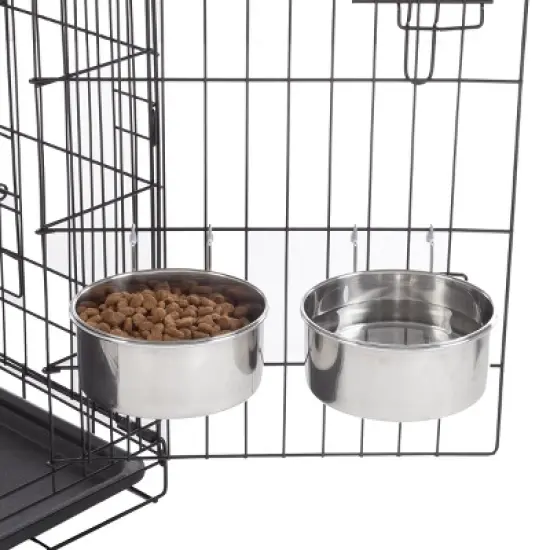 Pet Adobe Stainless-Steel Hanging Dog Bowl Set image {10}