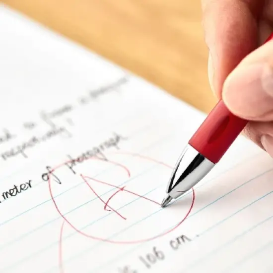 Staples Sonix Retractable Gel-Ink Pens Medium Point Red Dozen (13562-CC) 651255 image {5}