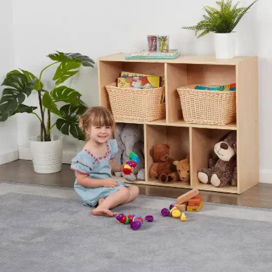 ECR4Kids Streamline 5-Compartment Storage Cabinet, 30in, Classroom Furniture image {7}