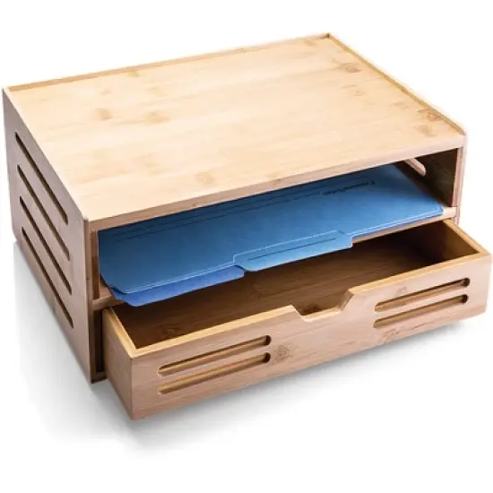 Officemate&reg; Bamboo Drawer Organizer, Base and Drawer image {5}