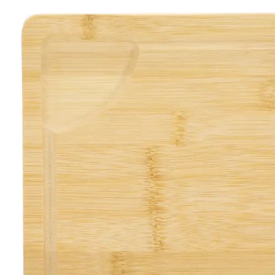 MegaChef Bamboo 24 x 18 Inch Large Cutting, Prep and Serving Board image {4}