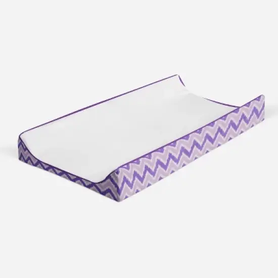 Bacati - MixNMatch Purple White Changing Pad Cover image {6}