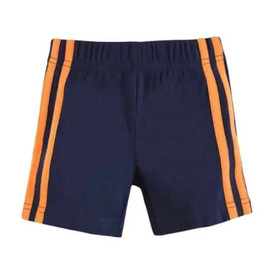 Hudson Baby Boy Shorts Bottoms 4-Pack, Heather Gray Black image {4}