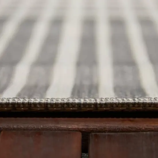 9' x12' Plaid Outdoor Rug Gray - Project 62&trade; image {2}