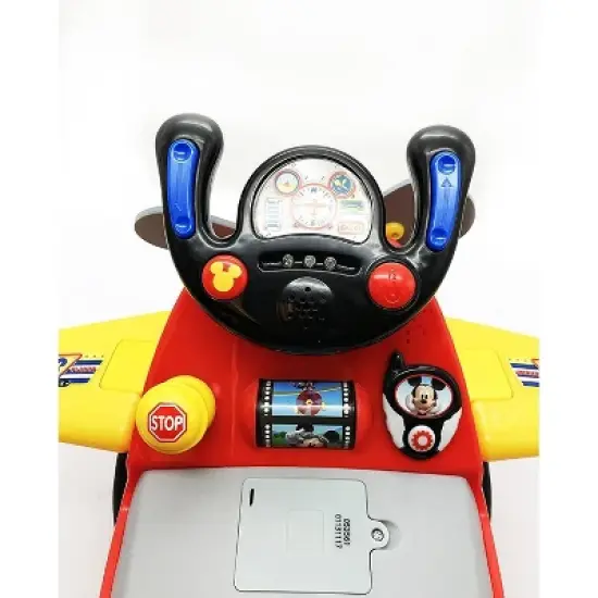 Kiddieland Disney Mickey Mouse Clubhouse Plane Light and Sound Activity Ride-On image {2}