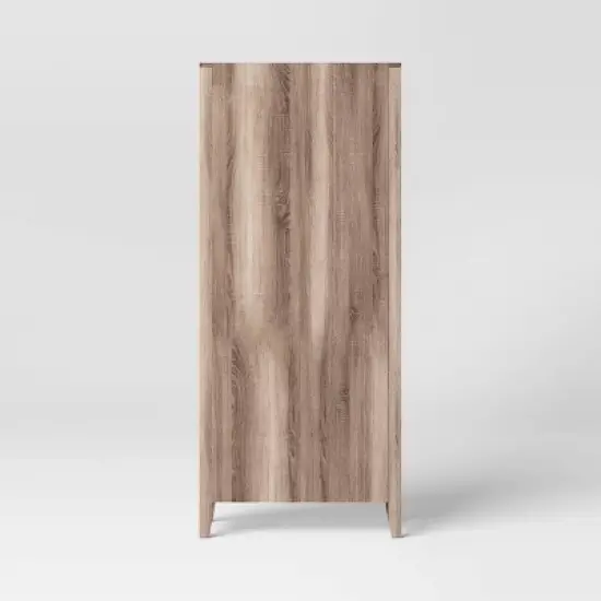 72" Carson 5 Shelf Bookcase with Doors - Threshold image {3}